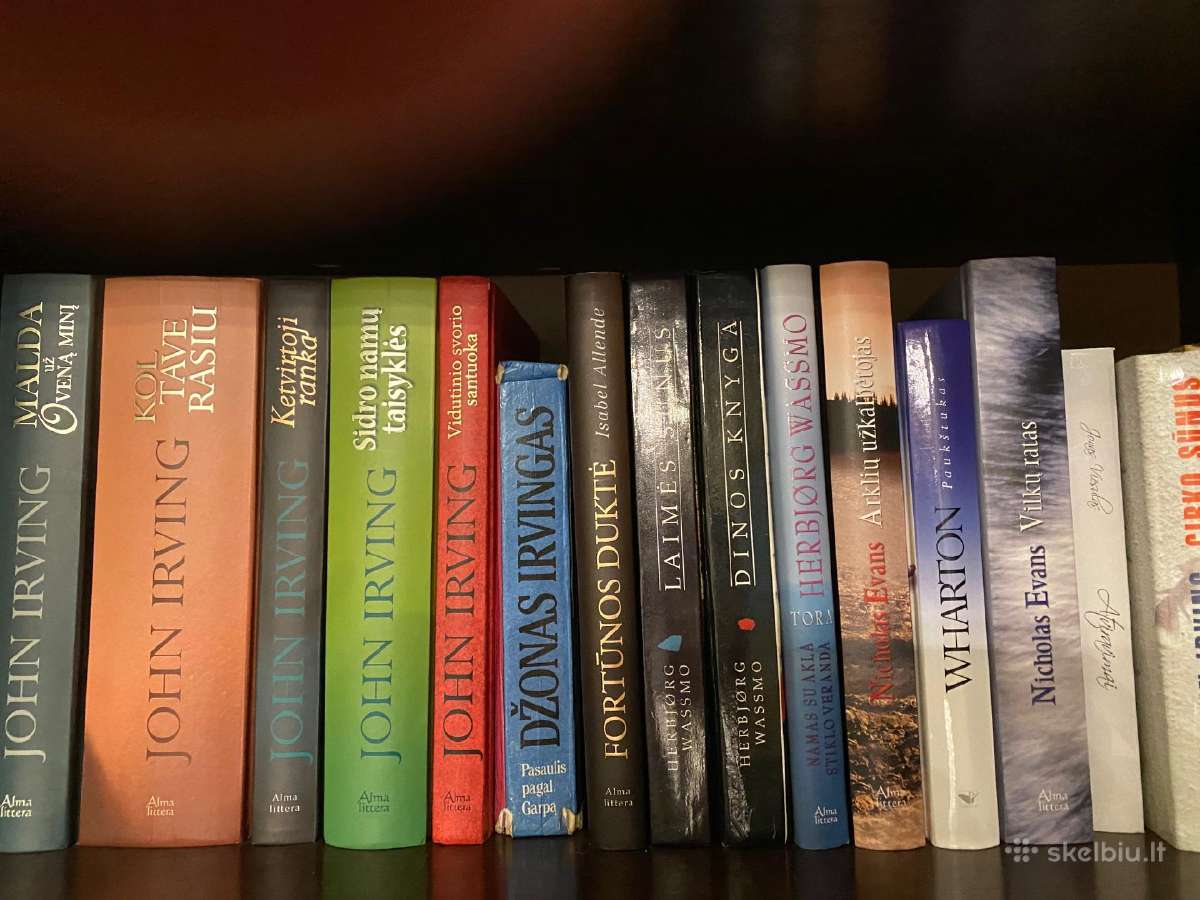 John Irving ir Dan Brown knygos