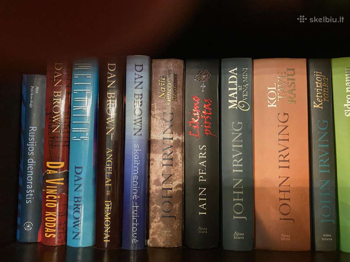 John Irving ir Dan Brown knygos - nuotraukos Nr. 2