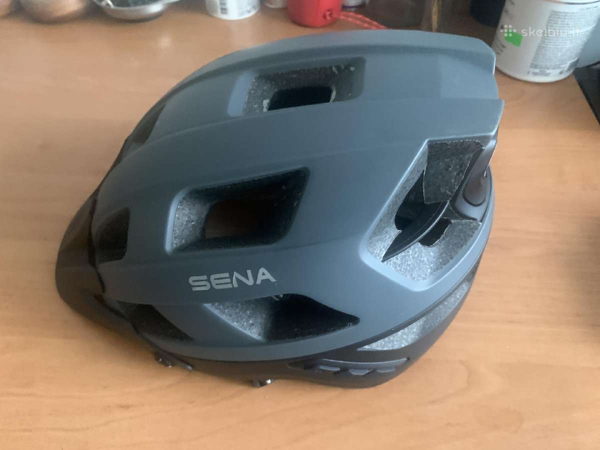 M1 Sena Smart MTB Helmet, Matt Grey, L dydis - nuotraukos Nr. 6