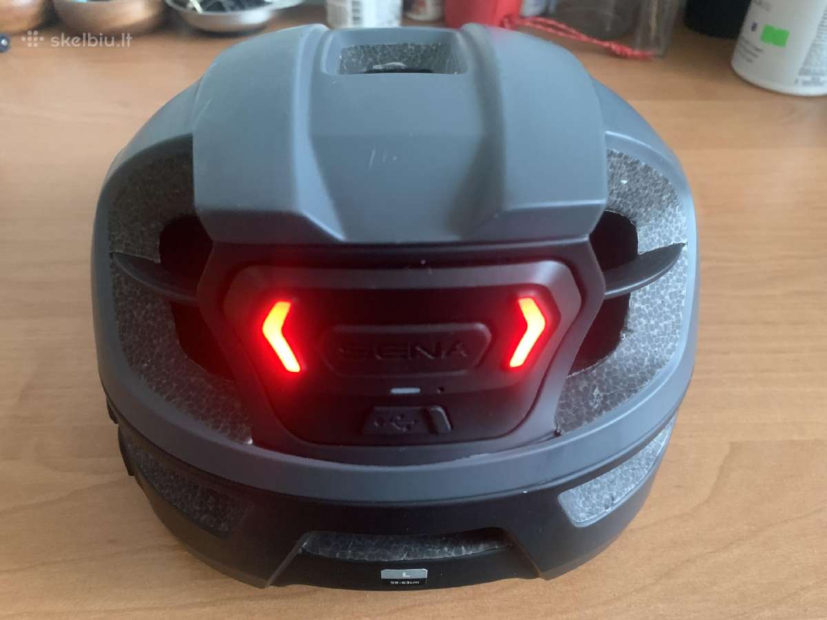M1 Sena Smart MTB Helmet, Matt Grey, L dydis - nuotraukos Nr. 7