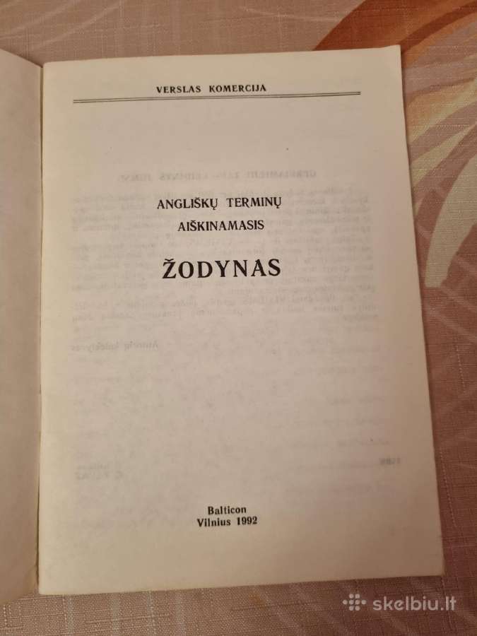 Angliškų terminų aiškinamasis žodynas - nuotraukos Nr. 2