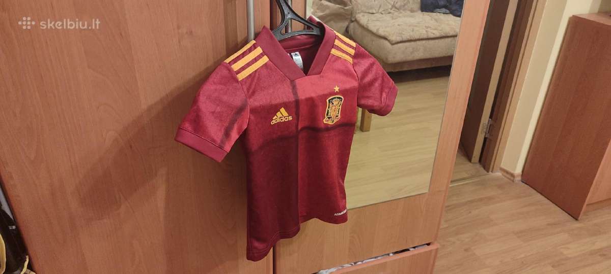 Adidas Ispanijos rinktinės marškinėliai 4-5 metų