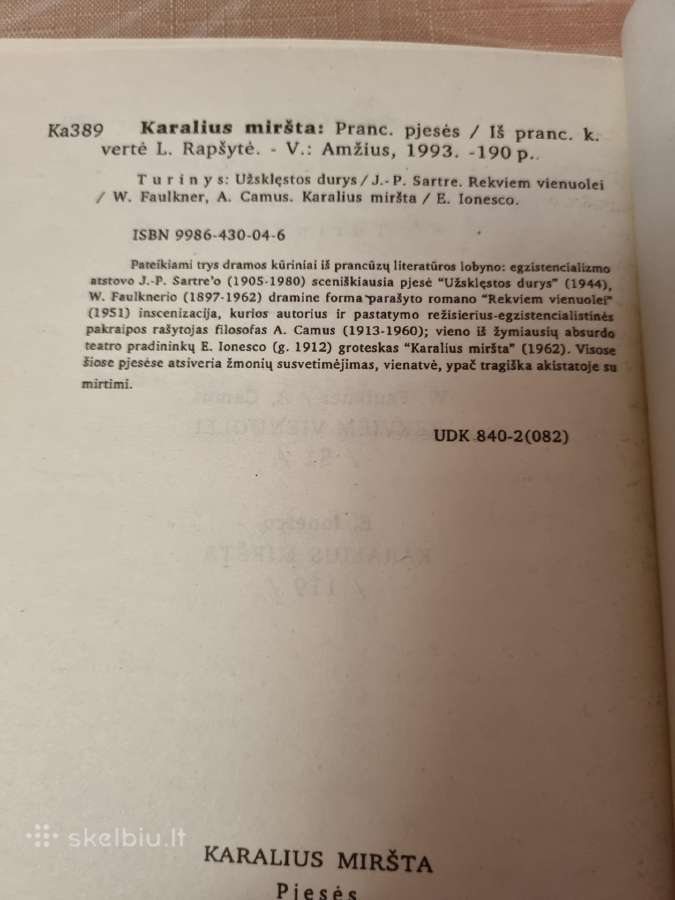 Karalius miršta , prancūzų pjesės - nuotraukos Nr. 4