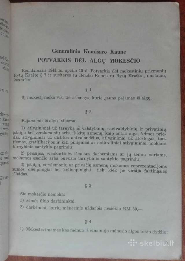 1957. Algų Mokestis Lietuvos Generalinei Sričiai - nuotraukos Nr. 2