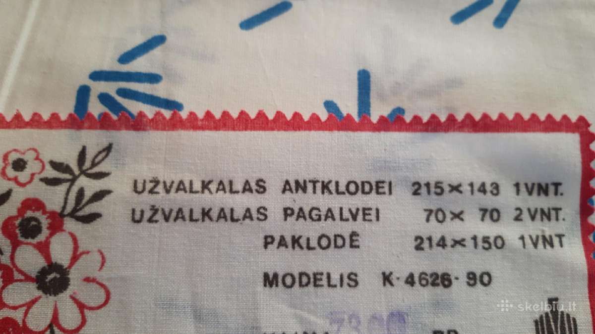 Užvalkalai antklodei 100% medvilnės, - nuotraukos Nr. 3