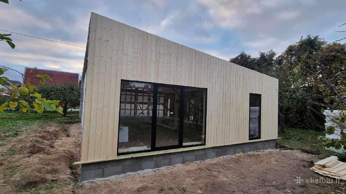50,80 ir 120m2 namas su pamatais. 32.000 su PVM! - nuotraukos Nr. 21