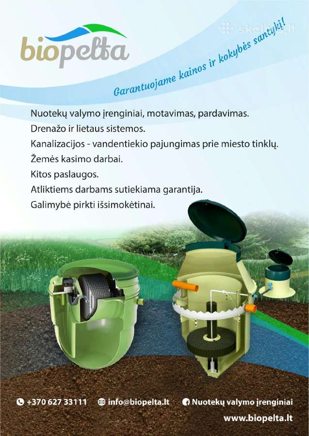 Nuotekų valymo įrenginiai,vanduo,kanalizacija!