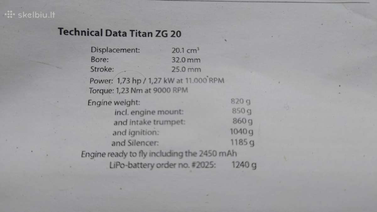 Titan Zg 20 Petrol Engine - nuotraukos Nr. 8