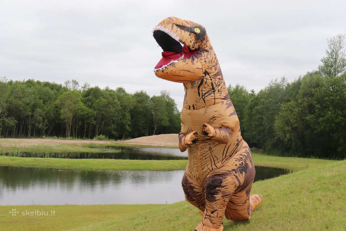 Pripučiami dinozauro, besmegenio Olafo kostiumai