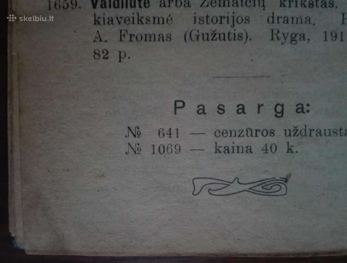 1966. Juozapo Zavadskio Knygyno Katalogas 1912 m. - nuotraukos Nr. 6