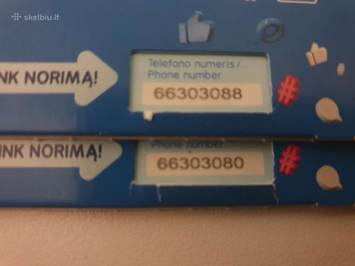 Dovanoju2lengvi telefono numeriai komplektas