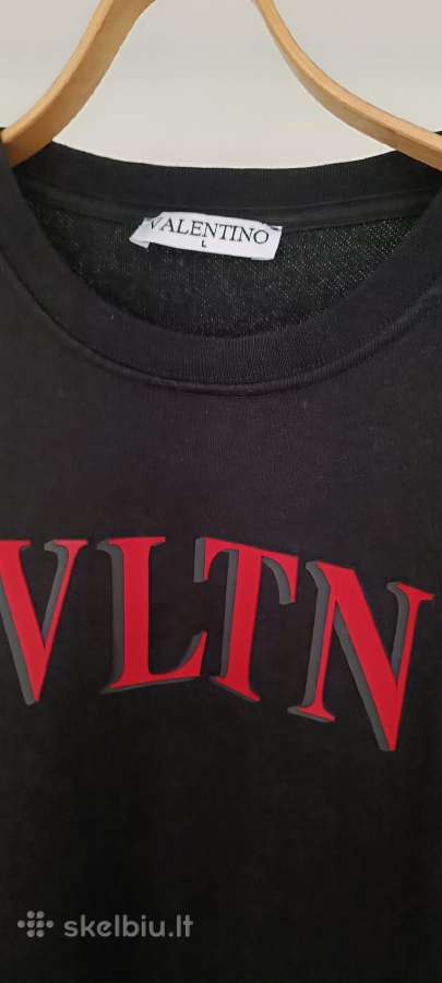 Valentino vyriškas slim fit juodas megztinis - nuotraukos Nr. 2