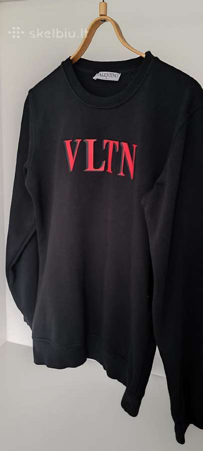 Valentino vyriškas slim fit juodas megztinis - nuotraukos Nr. 3