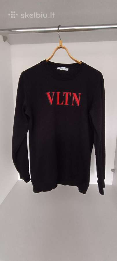 Valentino vyriškas slim fit juodas megztinis - nuotraukos Nr. 7