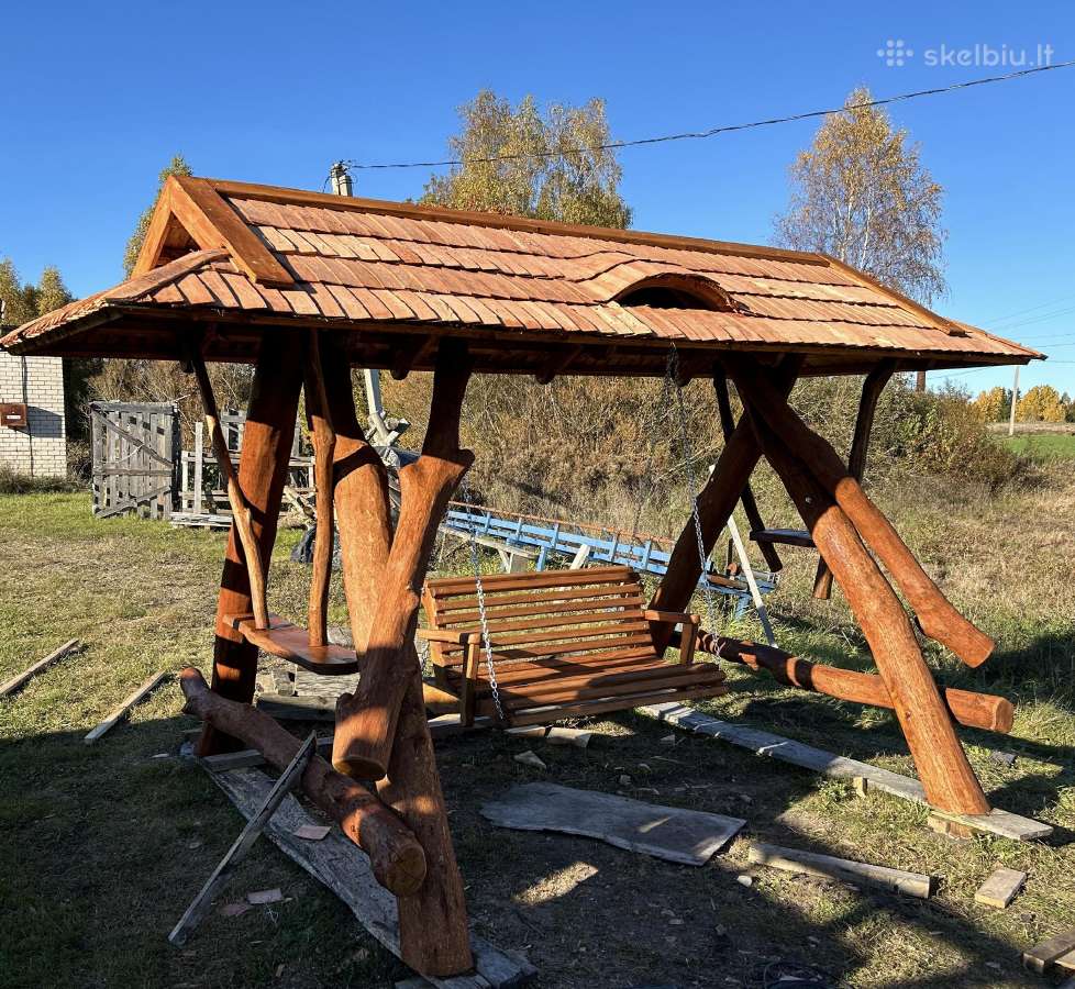 Ąžuolinės supynės, kreivuolių supynės, supynė - nuotraukos Nr. 2