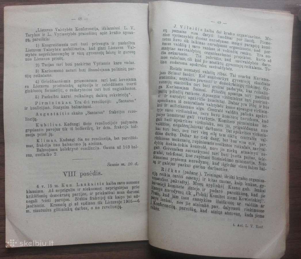1944. Antroji Lietuvos Valstybės Konferencija - nuotraukos Nr. 2