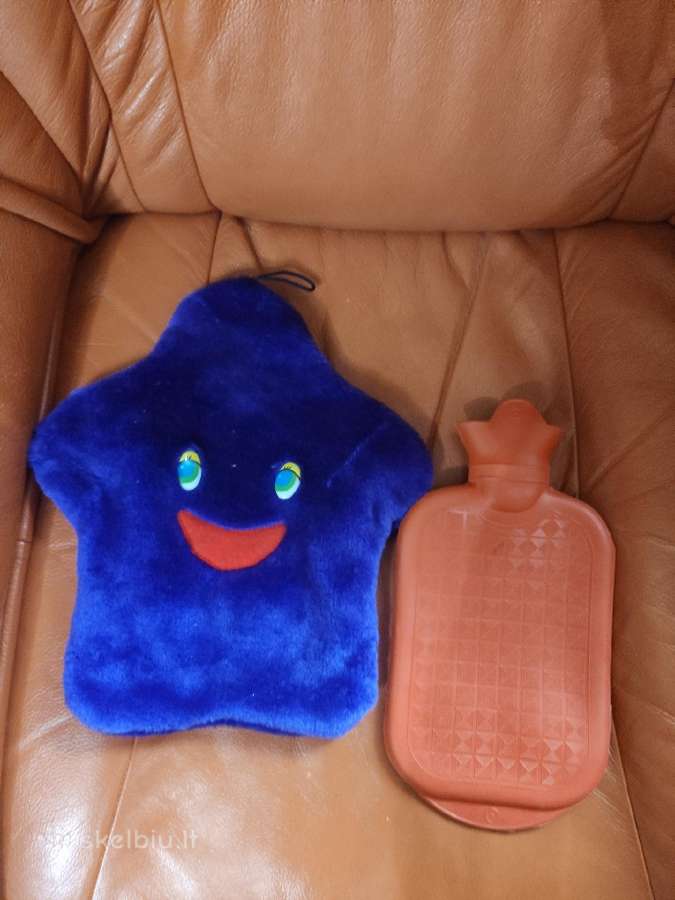 Guminė šildykle (pūslė) su minkštu užvalkalu