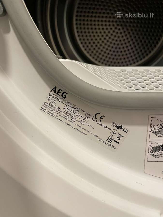 Aeg 8000 series Absolutecare System Džiovyklė - nuotraukos Nr. 4