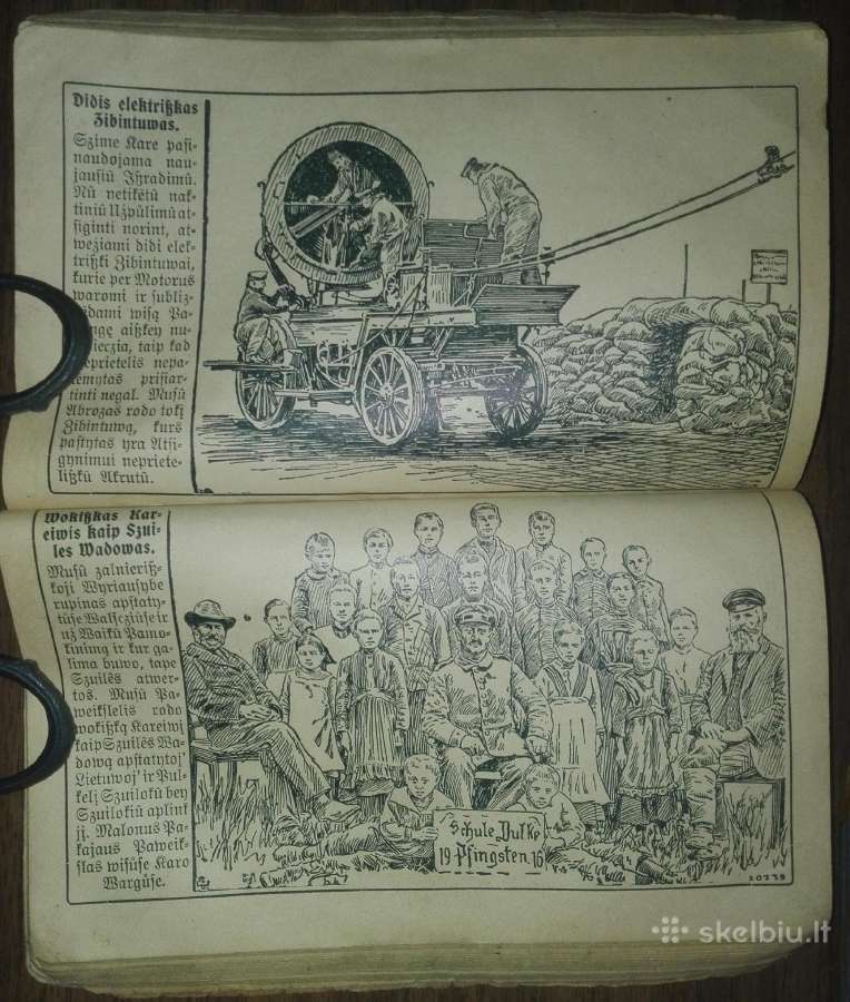 1975. Lietuwiškos Kalendros Metui 1917 unikali ant - nuotraukos Nr. 14