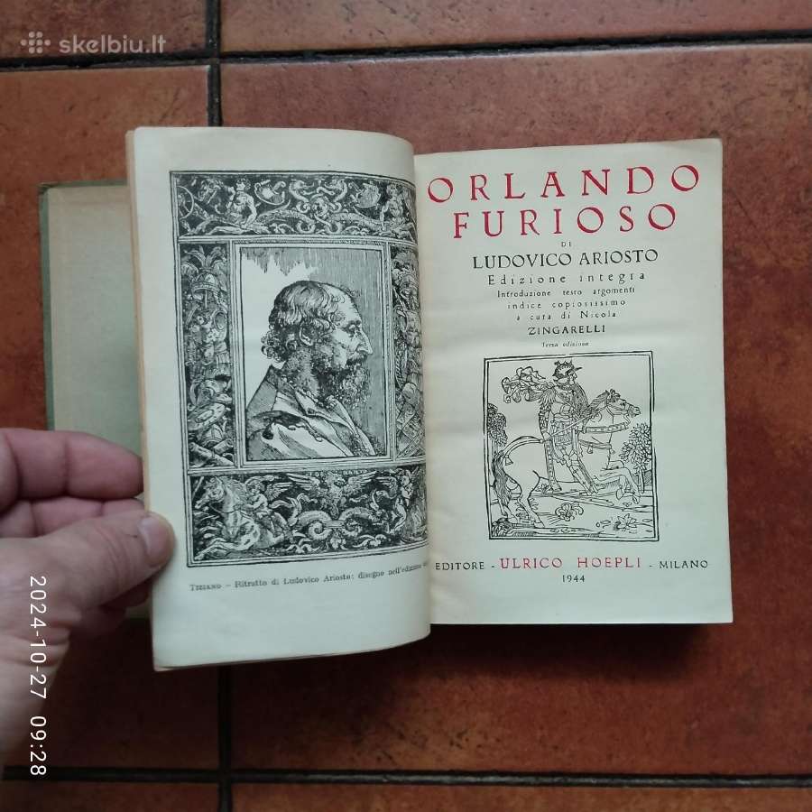 Ludovico Ariosto "Orlando Furioso" 1944 metai