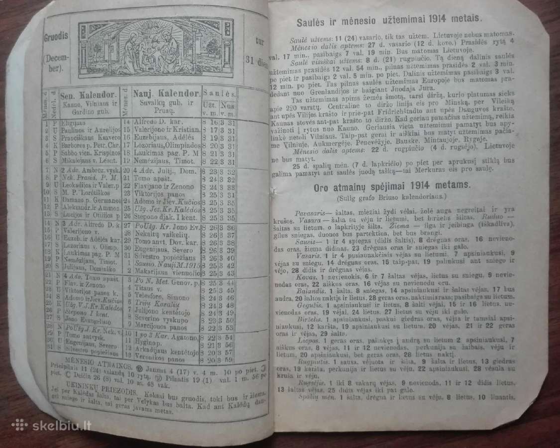 1977. "Dieve Padėk!" Kalendorius 1914 Metams - nuotraukos Nr. 3