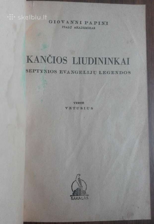 1798. Kančios Liudininkai G. Papini antikvarinė-ko - nuotraukos Nr. 9