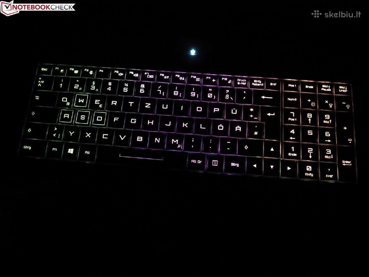 Clevo i7 7th 91w/17,3"3k 120hz/1080 8gb 190w - nuotraukos Nr. 26