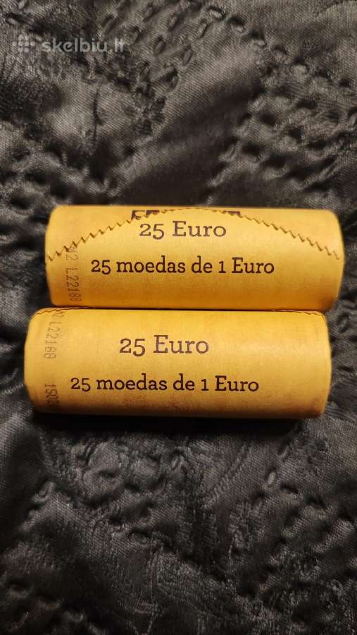 Portugalijos 1€ monetos 2016m rulonai - nuotraukos Nr. 2