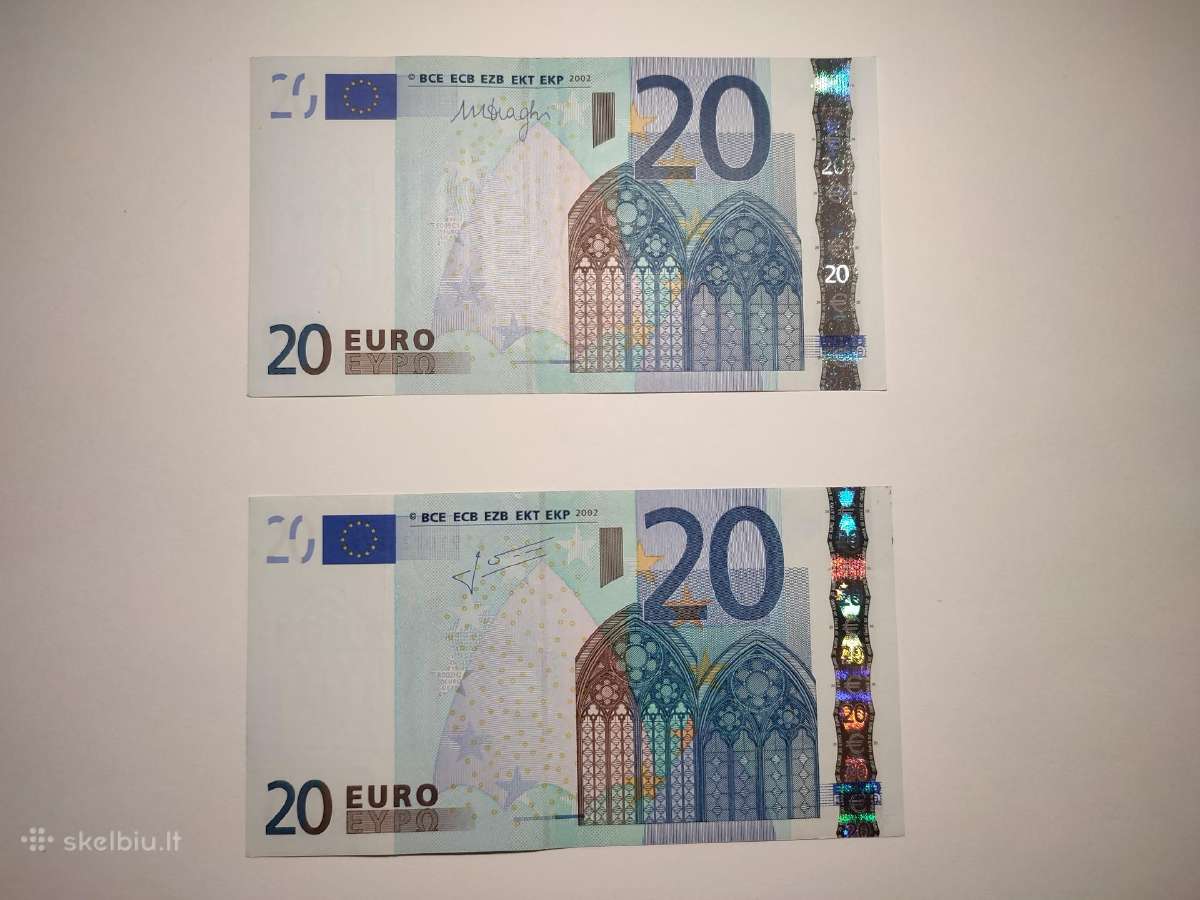 Parduodu 20 Eur 2002 m.