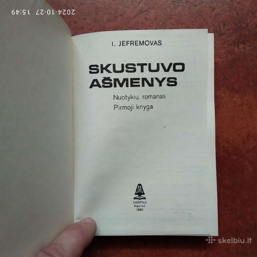 I. Jefremovas "Skustuvo ašmenys" 1990 metai - nuotraukos Nr. 3