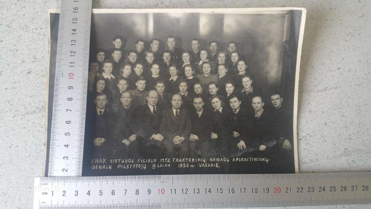 Sena 1955m fotografija 16-22 cm su sąrašu - nuotraukos Nr. 7