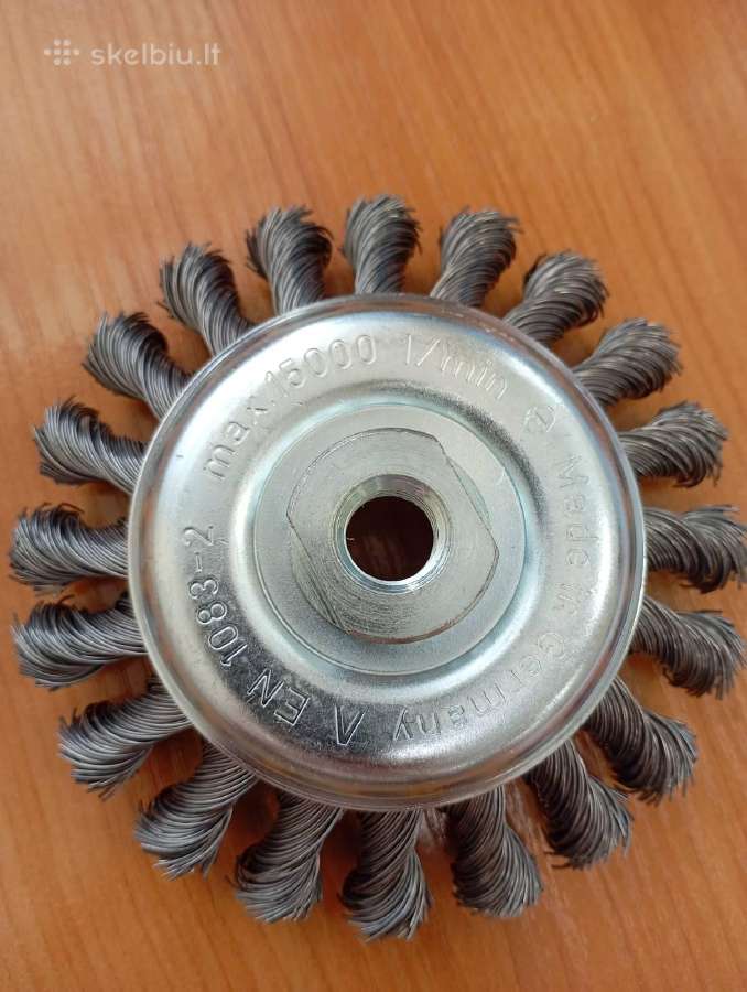 Vielinis šepetys metalui 115mm