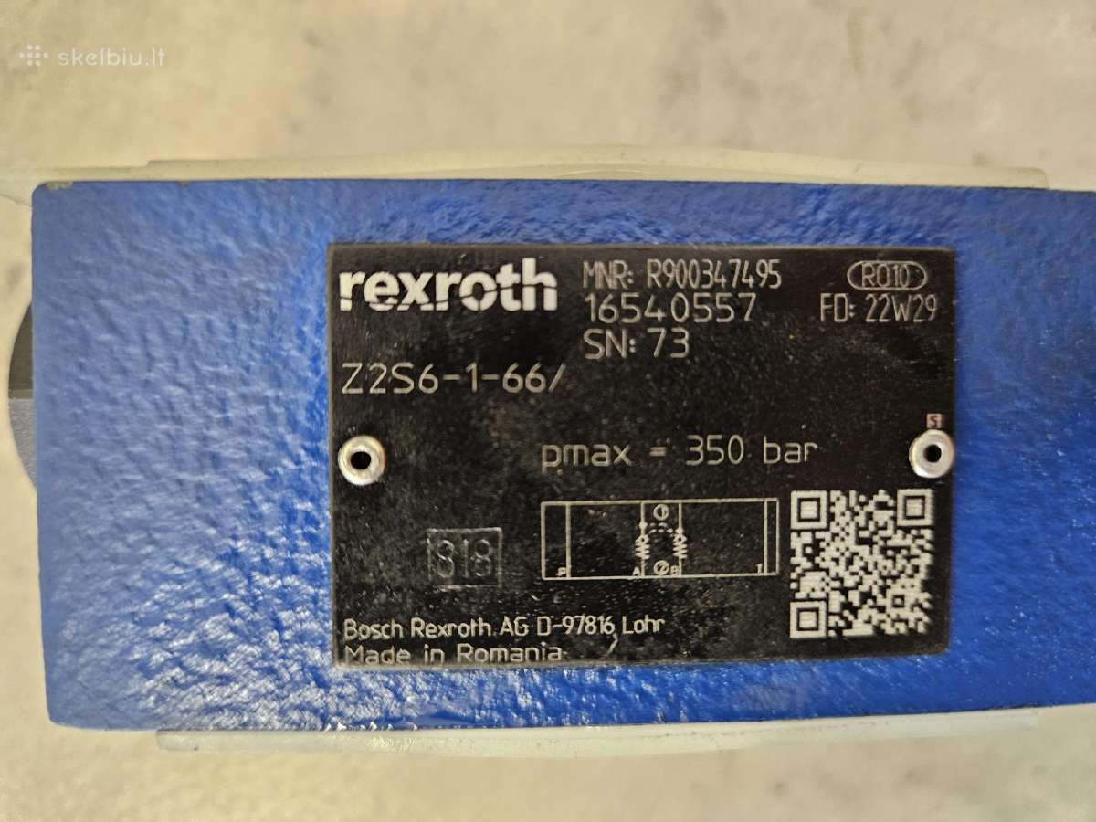 Rexroth Valve Z2s6-1-66 - nuotraukos Nr. 2