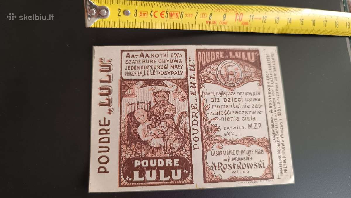 Wilno vaistinės/laboratorijos gaminių etiketės