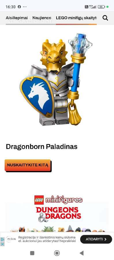 Lego 71047 dragonborn paladinas