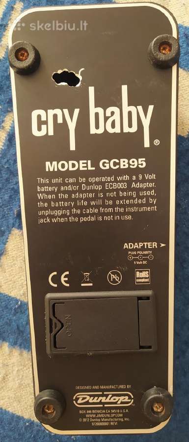 Jim Dunlop Gcb95 Cry Baby Wah Gitaros Pedalas - nuotraukos Nr. 3