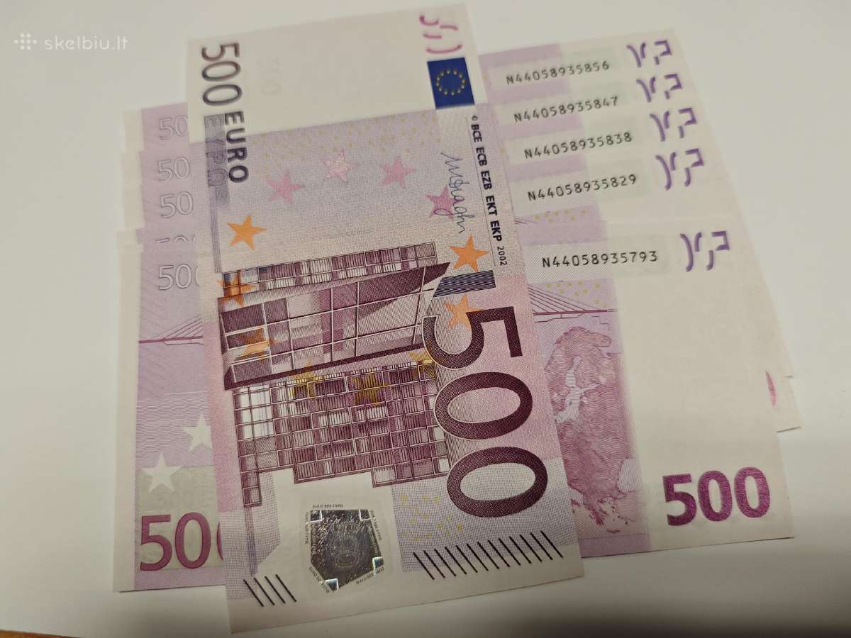 500eur banknotai daug pasirinkimo - nuotraukos Nr. 2