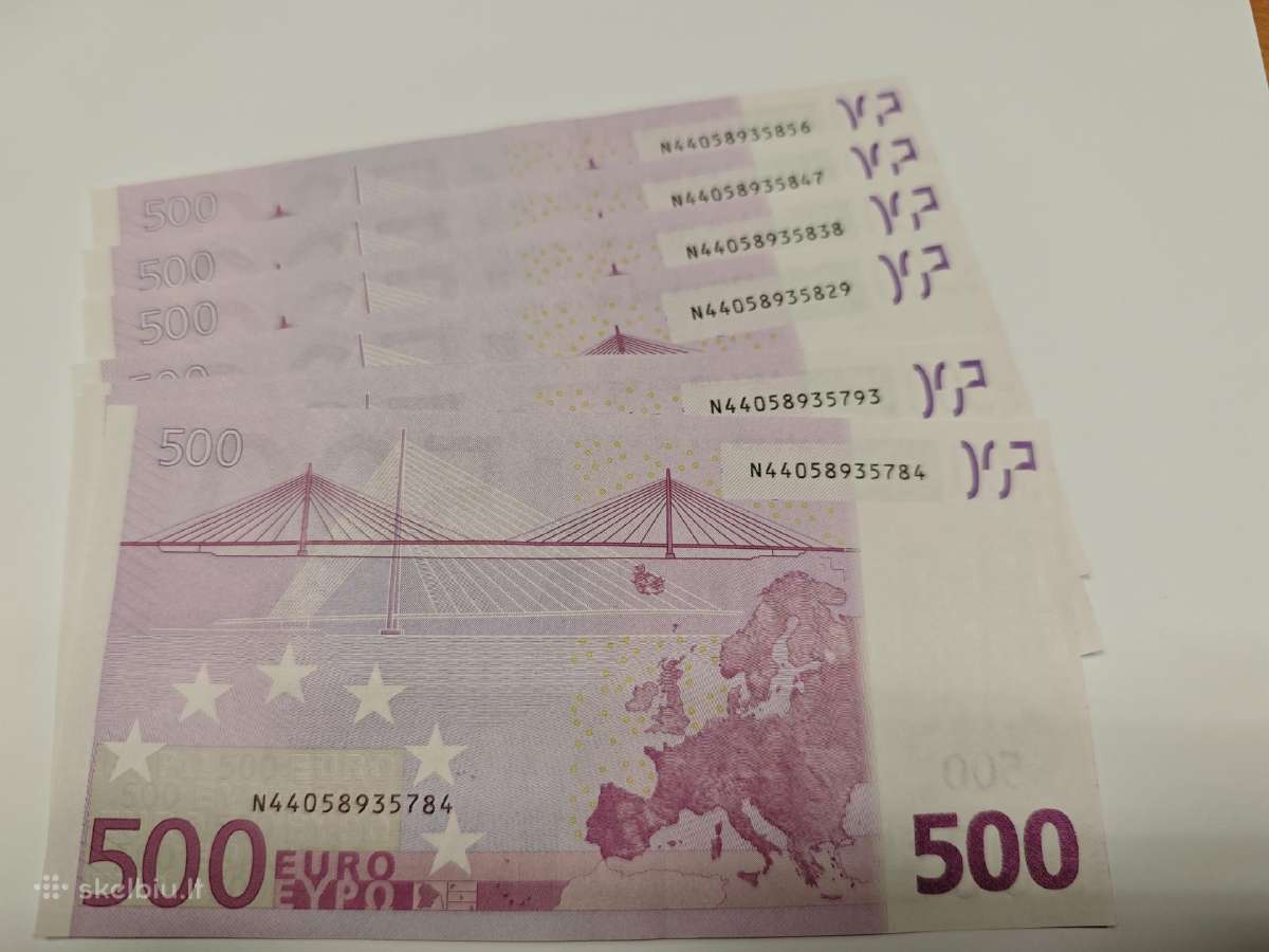 500eur banknotai daug pasirinkimo - nuotraukos Nr. 3