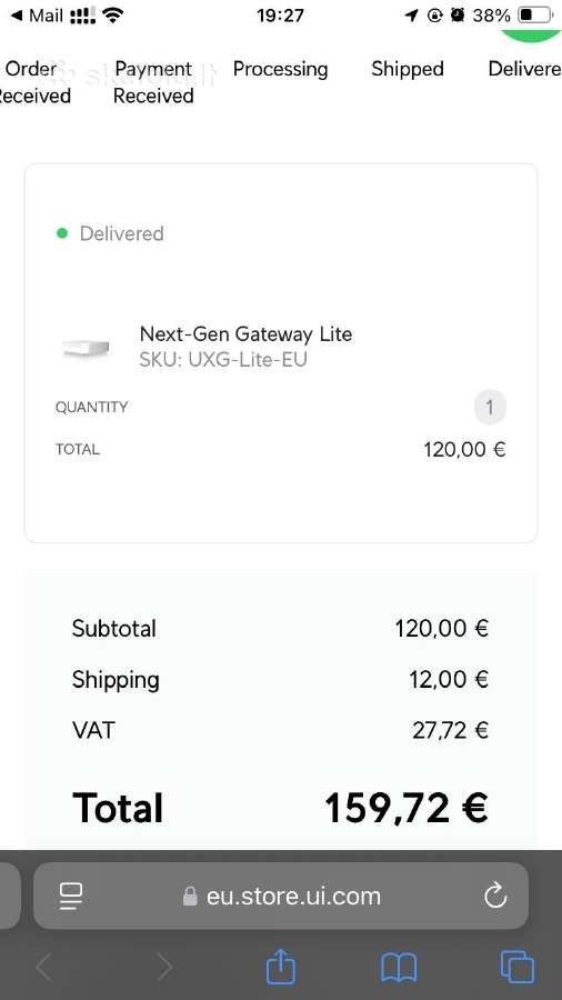 Unifi Gateway Lite - nuotraukos Nr. 4