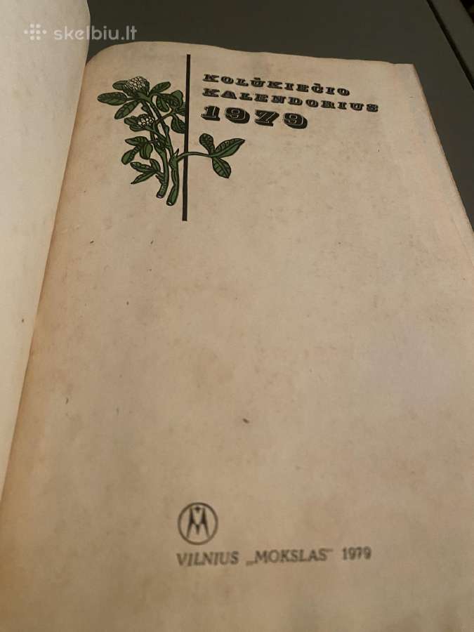Parduodamas 1979 m Ūkininko kalendorius - nuotraukos Nr. 2