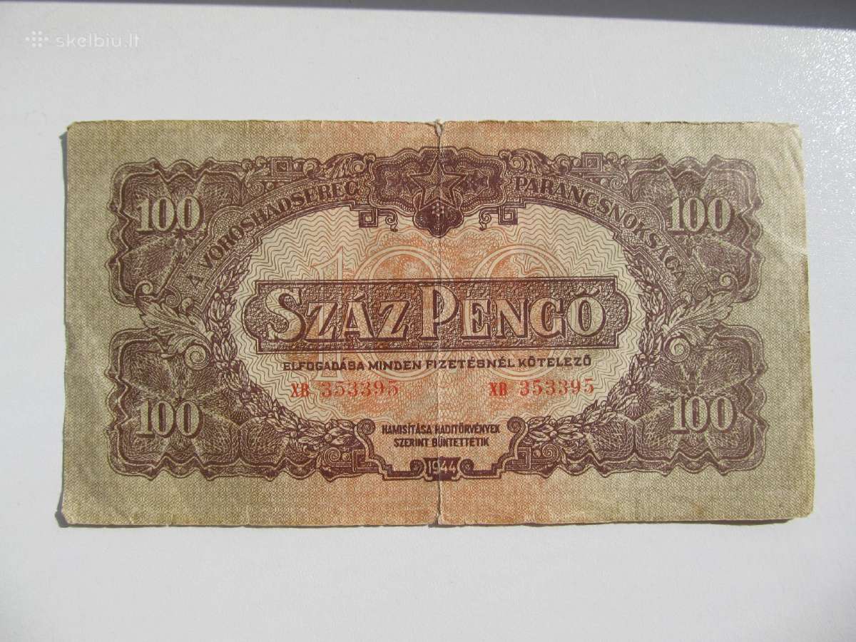 100 pengo , Vengrija , 1944