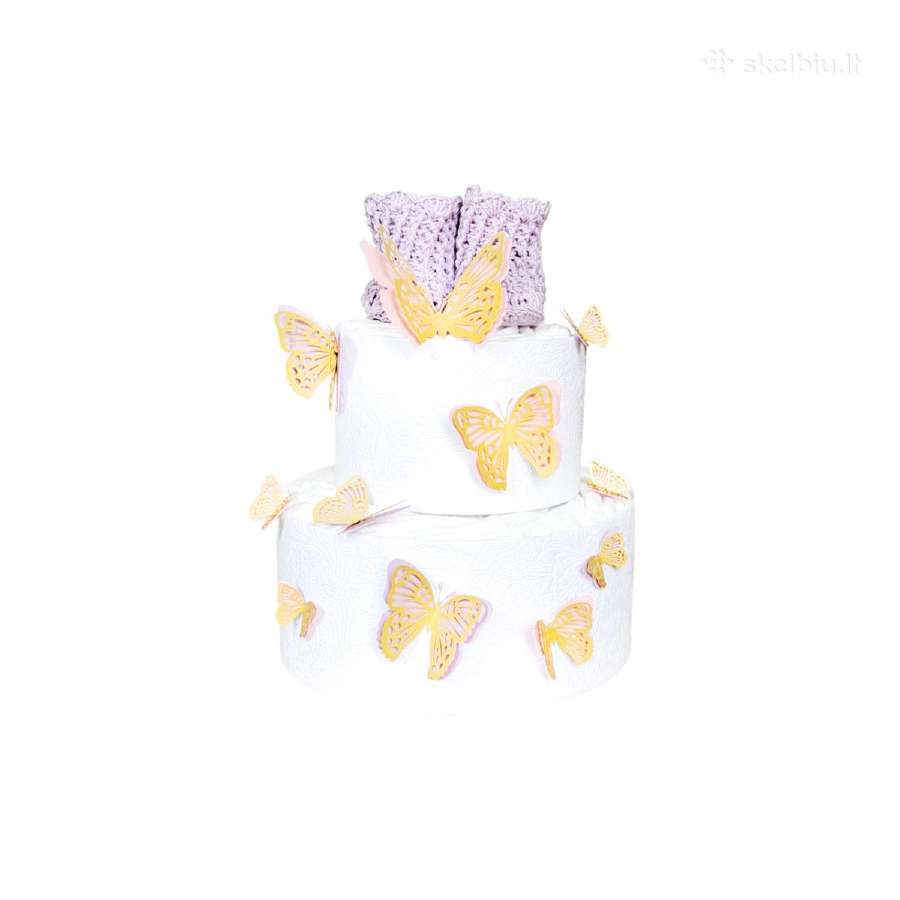 Sauskelnių tortas – praktiška dovana kūdikiui - nuotraukos Nr. 8