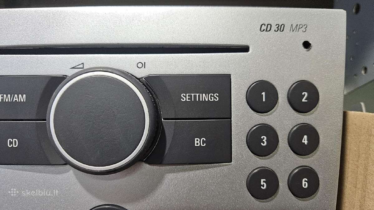 Blaupunkt cd30 Opel Corsa C radija - nuotraukos Nr. 4