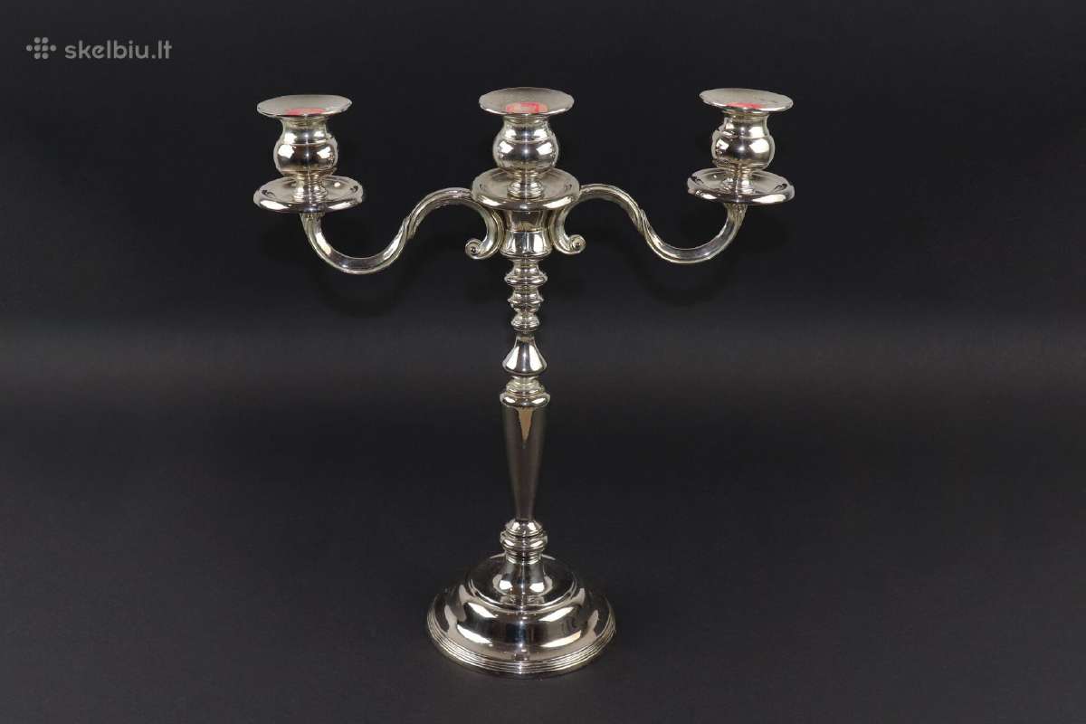 Žvakidė metalas svoris 1494 gr. aukštis 36,5 cm. - nuotraukos Nr. 6