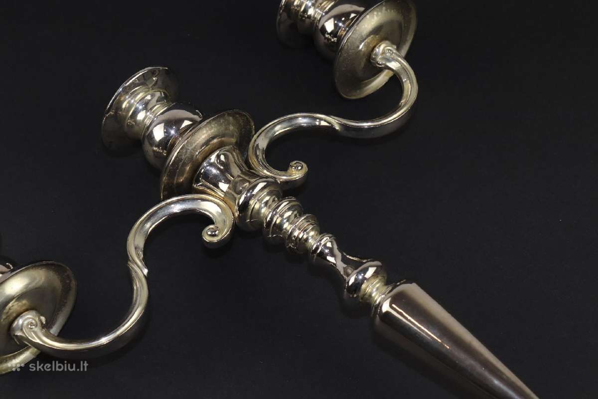 Žvakidė metalas svoris 1494 gr. aukštis 36,5 cm. - nuotraukos Nr. 9