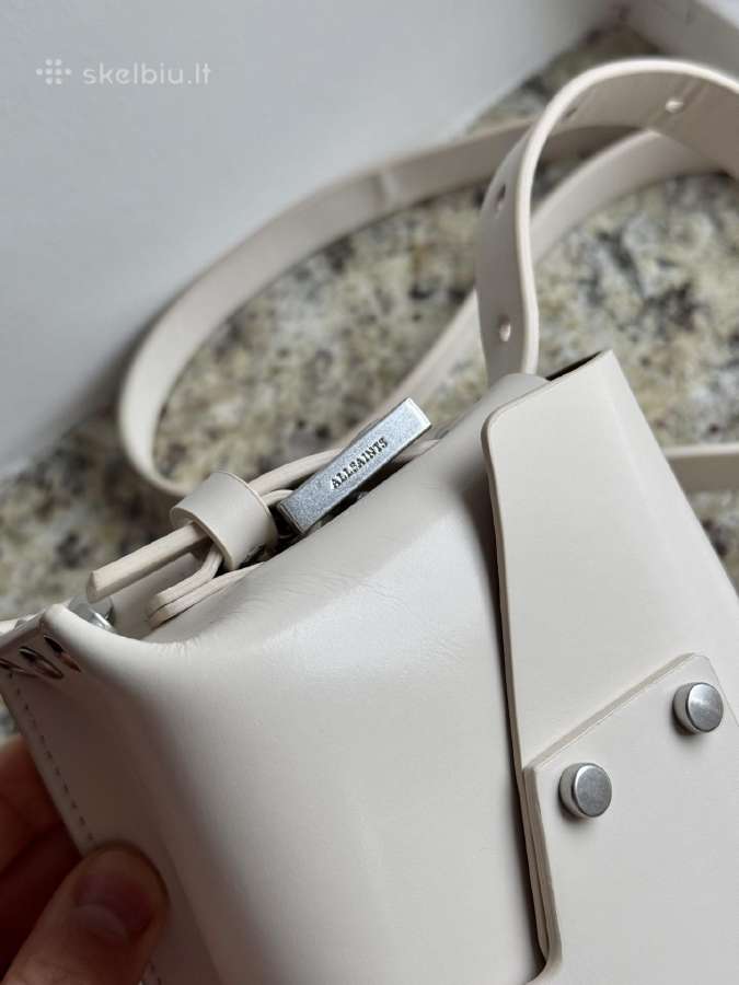 All Saints Miro Mini Leather Crossbody Bag - nuotraukos Nr. 3