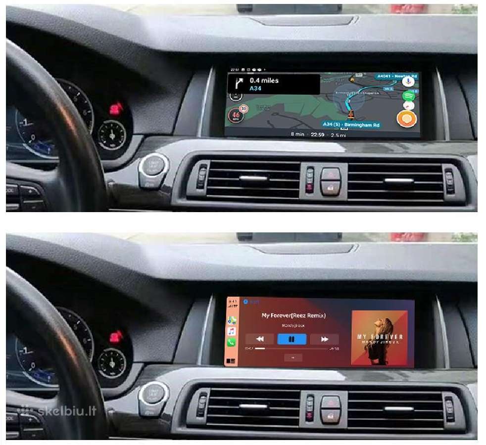 Bmw 5 F10 F11 F18 F07 android multimedija - nuotraukos Nr. 5