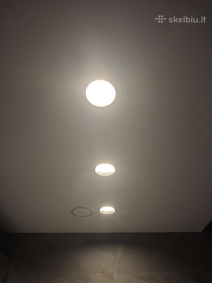 LED Šviestuvai įmontuojami