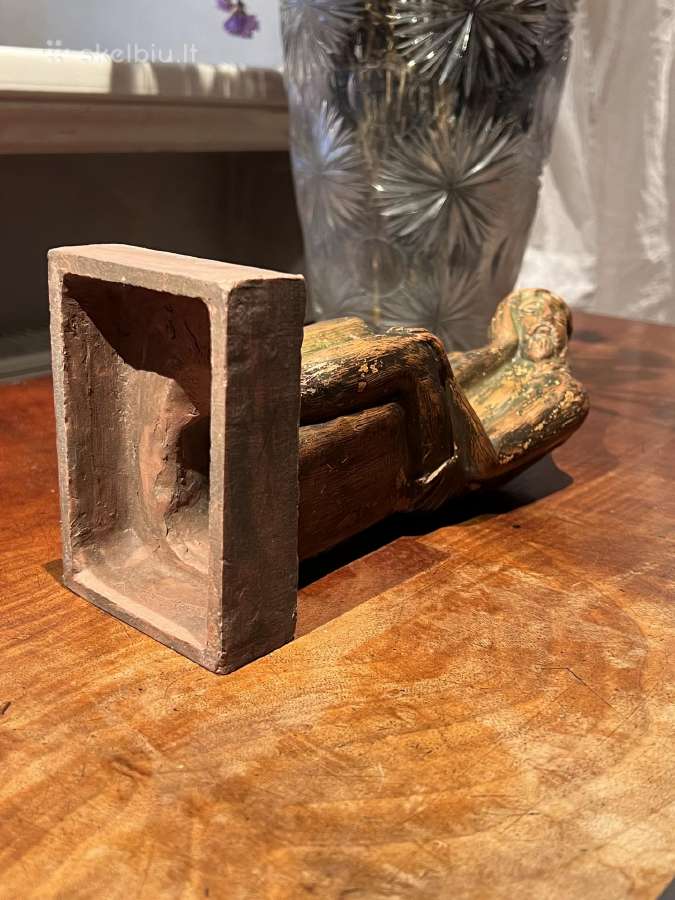 Keramikinė (molinė) skulptūrėlė Rūpintojėlis - nuotraukos Nr. 7