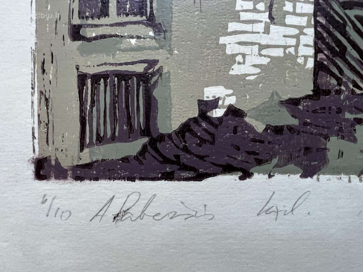Grafika. 6/10. A. Paberžis. Vilniaus senamiestis - nuotraukos Nr. 2